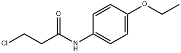 3-CHLORO-N-(4-ETHOXYPHENYL)PROPANAMIDE Structure