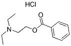 B-DIETHYLAMINOETHYL BENZOATE HYDROCHLORIDE Struktur