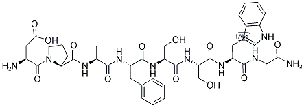 ASP-PRO-ALA-PHE-SER-SER-TRP-GLY-NH2 Structure