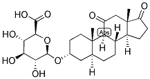 5-ALPHA-ANDROSTAN-3-ALPHA-OL-11,17-DIONE GLUCOSIDURONATE Struktur