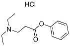 B-DIETHYL-B-ALANINE PHENYL ESTER HYDROCHLORIDE Structure