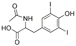 2-(ACETYLAMINO)-3-(4-HYDROXY-3,5-DIIODOPHENYL)PROPANOIC ACID Struktur