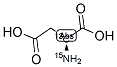 L-ASPARTIC-2-13C,15N ACID Struktur