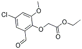 ETHYL 2-(4-CHLORO-2-FORMYL-6-METHOXYPHENOXY)ACETATE Structure