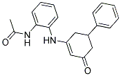 N-(2-((3-OXO-5-PHENYLCYCLOHEX-1-ENYL)AMINO)PHENYL)ETHANAMIDE Struktur