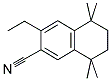 3-ETHYL-5,5,8,8-TETRAMETHYL-5,6,7,8-TETRAHYDRO-NAPHTHALENE-2-CARBONITRILE Struktur