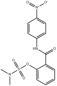 N,N-DIMETHYL(2-[(4-NITROANILINO)CARBONYL]PHENYL)SULFAMATE Structure
