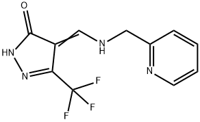 4-([(2-PYRIDINYLMETHYL)AMINO]METHYLENE)-5-(TRIFLUOROMETHYL)-2,4-DIHYDRO-3H-PYRAZOL-3-ONE Structure