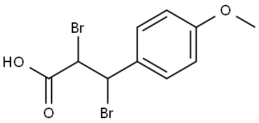 2,3-DIBROMO-3-(P-METHOXYL)PHENYL PROPIONIC ACID Struktur