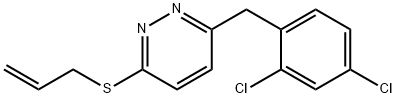 3-(ALLYLSULFANYL)-6-(2,4-DICHLOROBENZYL)PYRIDAZINE Structure