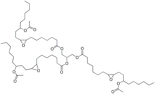GLYCERYL TRI[9-EPOXY-12-ACETOXYSTEARATE] Structure