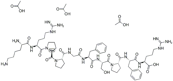 LYS-BRADYKININ ACETATE SALT Struktur
