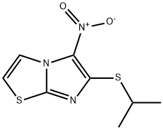 6-(ISOPROPYLSULFANYL)-5-NITROIMIDAZO[2,1-B][1,3]THIAZOLE Struktur