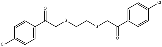 1-(4-CHLOROPHENYL)-2-[(2-([2-(4-CHLOROPHENYL)-2-OXOETHYL]SULFANYL)ETHYL)SULFANYL]-1-ETHANONE Structure