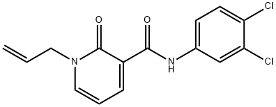1-ALLYL-N-(3,4-DICHLOROPHENYL)-2-OXO-1,2-DIHYDRO-3-PYRIDINECARBOXAMIDE Structure