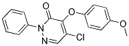 5-CHLORO-4-(4-METHOXYPHENOXY)-2-PHENYL-3(2H)-PYRIDAZINONE Structure
