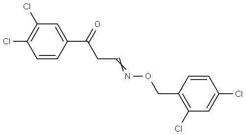 3-(3,4-DICHLOROPHENYL)-3-OXOPROPANAL O-(2,4-DICHLOROBENZYL)OXIME Struktur