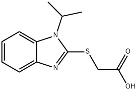 [(1-ISOPROPYL-1H-BENZIMIDAZOL-2-YL)THIO]ACETIC ACID Structure