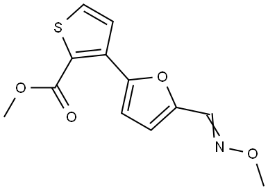 METHYL 3-(5-[(METHOXYIMINO)METHYL]-2-FURYL)-2-THIOPHENECARBOXYLATE Struktur