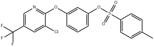 3-([3-CHLORO-5-(TRIFLUOROMETHYL)-2-PYRIDINYL]OXY)PHENYL 4-METHYLBENZENESULFONATE Structure