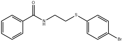N-(2-[(4-BROMOPHENYL)SULFANYL]ETHYL)BENZENECARBOXAMIDE Structure