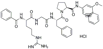 BZ-ARG-GLY-PHE-PRO-4M-BETA-NA HCL Structure