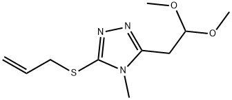 2-[5-(ALLYLSULFANYL)-4-METHYL-4H-1,2,4-TRIAZOL-3-YL]-1-METHOXYETHYL METHYL ETHER Structure