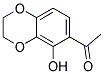 1-(5-HYDROXY-2,3-DIHYDRO-1,4-BENZODIOXIN-6-YL)ETHAN-1-ONE Struktur
