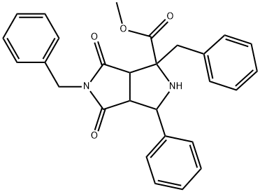 METHYL 1,5-DIBENZYL-4,6-DIOXO-3-PHENYLOCTAHYDROPYRROLO[3,4-C]PYRROLE-1-CARBOXYLATE Structure