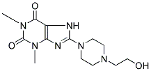8-[4-(2-HYDROXYETHYL)PIPERAZIN-1-YL]-1,3-DIMETHYL-3,7-DIHYDRO-1H-PURINE-2,6-DIONE Structure