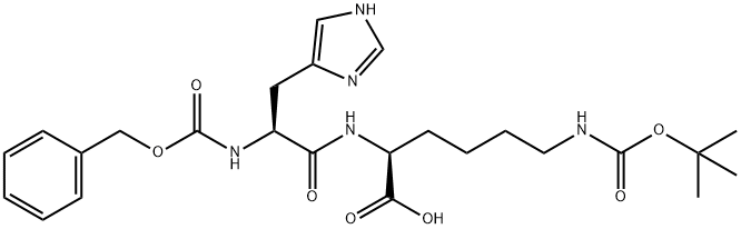 Z-HIS-LYS(BOC)-OH Struktur