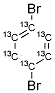 1,4-DIBROMOBENZENE (13C6) Structure