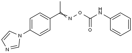 1-(4-([(ANILINOCARBONYL)OXY]ETHANIMIDOYL)PHENYL)-1H-IMIDAZOLE Struktur
