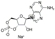 ADENOSINE 3',5'-CYCLIC-PHOSPHATE, [8-14C] MONOSODIUM SALT Struktur