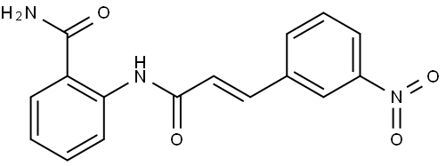 2-(3-(3-NITROPHENYL)PROP-2-ENOYLAMINO)BENZAMIDE Struktur