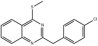 2-(4-CHLOROBENZYL)-4-(METHYLSULFANYL)QUINAZOLINE Struktur