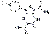 5-(4-CHLOROPHENYL)-3-[(2,3,3-TRICHLOROACRYLOYL)AMINO]THIOPHENE-2-CARBOXAMIDE Structure