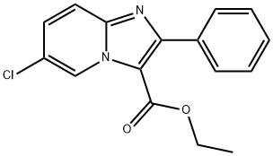 ETHYL 6-CHLORO-2-PHENYLIMIDAZO[1,2-A]PYRIDINE-3-CARBOXYLATE Structure