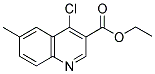 ETHYL 4-CHLORO-6-METHYL-3-QUINOLINECARBOXYLATE Struktur