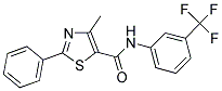4-METHYL-2-PHENYL-N-[3-(TRIFLUOROMETHYL)PHENYL]-1,3-THIAZOLE-5-CARBOXAMIDE Structure