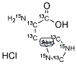 L-HISTIDINE HCL H2O (U-13C6, U-15N3) Structure