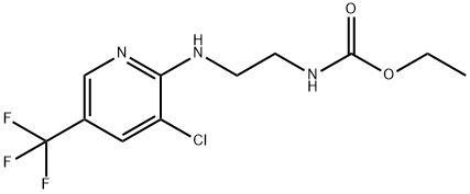 ETHYL N-(2-([3-CHLORO-5-(TRIFLUOROMETHYL)-2-PYRIDINYL]AMINO)ETHYL)CARBAMATE Structure