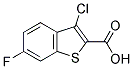 3-CHLORO-6-FLUORO-BENZO[B]THIOPHENE-2-CARBOXYLIC ACID Struktur