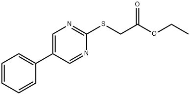 ETHYL 2-[(5-PHENYL-2-PYRIMIDINYL)SULFANYL]ACETATE Struktur