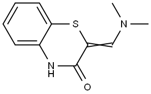 2-[(DIMETHYLAMINO)METHYLENE]-2H-1,4-BENZOTHIAZIN-3(4H)-ONE Struktur