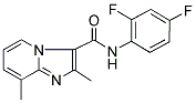 N-(2,4-DIFLUOROPHENYL)-2,8-DIMETHYLIMIDAZO[1,2-A]PYRIDINE-3-CARBOXAMIDE Structure