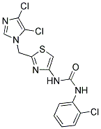 N-(2-CHLOROPHENYL)-N'-(2-[(4,5-DICHLORO-1H-IMIDAZOL-1-YL)METHYL]-1,3-THIAZOL-4-YL)UREA Struktur
