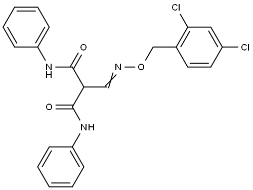 2-(([(2,4-DICHLOROBENZYL)OXY]IMINO)METHYL)-N1,N3-DIPHENYLMALONAMIDE Struktur