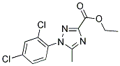 ETHYL 1-(2,4-DICHLOROPHENYL)-5-METHYL-1H-1,2,4-TRIAZOLE-3-CARBOXYLATE Struktur