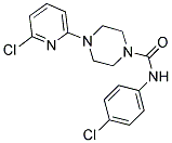 N-(4-CHLOROPHENYL)-4-(6-CHLORO-2-PYRIDINYL)TETRAHYDRO-1(2H)-PYRAZINECARBOXAMIDE Struktur